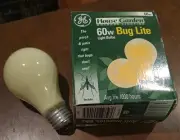 3 - GE Yellow Bug Lite Light 60 Watt Bulbs - 2 Pack Vintage USA Made Philips NOS