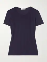 [Jil Sander] Jil Sander - Stretch-jersey T-shirt - Navy - small small Blue
