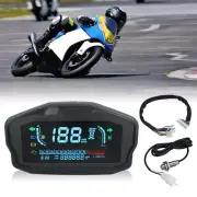 Universal Motorcycle LCD Digital Odometer Speedometer Tachometer KM/H MPH Gauge