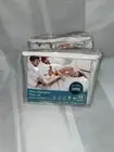2-Plush Mattress Pad Covers For Twin XL Beds NEW Nice Clean Dust Mites Allergens