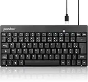 Perixx PERIBOARD-422 FR USB C Wired Mini Keyboard - Black