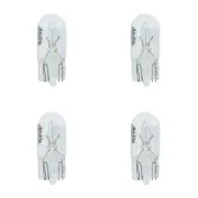 T10 194 5W Wedge Clear Turn Signal Blinker Single Filament 4x Light Bulb Globe