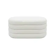 [James Lane] Milana Storage Bench Boucle Ivory