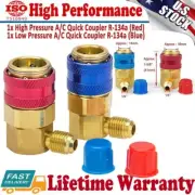 2 AC Quick Connector Adapter ACME Coupler Auto A/C Manifold Gauge Low/High