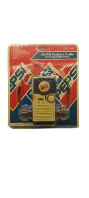 Vintage Pepsi Cola Walkman Am/Fm Radio Speaker Antenna Headset Clock New Rare