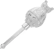 Luxshiny Elegant Holy Water Bottle Embossed Container with Decorative Design for Festivals and Church Events Holy Water Font for Parties and Home Decor