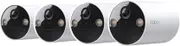 TP-Link Tapo Smart Home Battery-Powered Indoor/Outdoor Security Camera, Wireless, 2K 3MP, IP65, Colour Night Vision, Person Detection, Notification, No Hub Required, SD Card Slot (Tapo C410(4-Pack))
