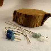 Gold Filled Hammered 3" Stick Earwires - Paddle Head Pins or Earring Wires