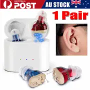 1 Pair Mini Hearing Aids Digital Invisible In Ear Sound Voice Amplifier Enhancer