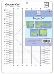 June Tailor 11 14 x 16-inch Quarter Cut Slotted Ruler
