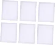 Beatifufu 6pcs Stretched Painting Canvas Panels Pure Cotton White DIY Oil Painting Frames for Artists Amateurs Versatile for Oils Acrylics and More