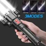 3 Modes LED Flashlight Super Bright High Lumens Flashlight Waterproof USB