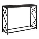 44 Brown And Black Frame Console Table