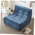 Bean Bag Chair, Lazy Floor Chair Chenille Single Couch with Backrest, Fireside