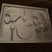 Football Helmet Lollipop Chocolate Candy Soap / Sugar Mold set of 2