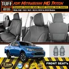 TUFF HD TRADE Canvas FRONT Seat Covers Triton MQ GLX GLR GLS 2015-2024 Charcoal