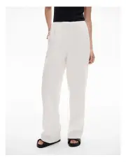 [Witchery] Linen Pull On Pant in Fresh White