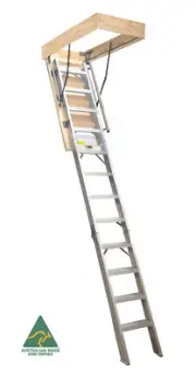 KASW46 - 2700 to 3050 Deluxe Aluminum Attic Ladder