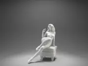 Ava Actress Torrida Seat Resin Model 3D printing Kit Unpainted Unassembled NSFW