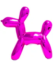 Interior Illusions Plus Hot Pink Mini Balloon Dog Bank 7.5" Tall