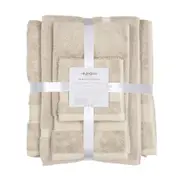 Algodon St Regis Collection Towel 5 Piece Pack - Stone