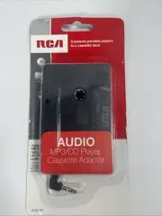 RCA Cassette Adapter for 3.5mm iphone/ipod/mp3 Audio to Car Stereo Deck NEW