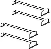 Pasotim 4X Stemware Wine Glass Hanger Rack Under Cabinet Kitchen Bar Storage 17 Inch