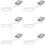 Juno Wafer Downlight 6 Inch, LED Recessed Lighting 6 Inch, Switchable Color T.
