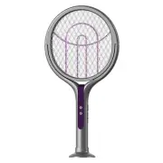 Rotating Head Bug Zapper Racket Rechargeable Electric Fly Swatter 2 in 1 Fly Kil