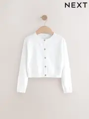 White Button Up Cardigan (3-16yrs) (E29007) | $24 - $35