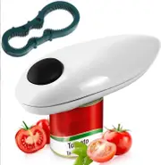 Professional Electric Tin Can Opener Automatic One Touch Battery Operated Set
