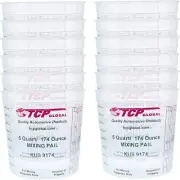 48 COUNT - TCP Global - Paint and Epoxy Mixing Cups/Buckets (5 Quarts/174oz)