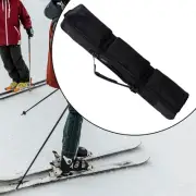 Ski Bag Snowboard Bag with Wheels Black Storage Bag Ski Gear Bag for Air Travel
