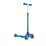 Globber PRIMO PLUS Scooter with Lights - Navy Blue / Emerald Green