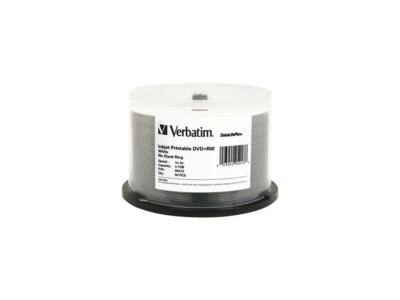 Verbatim 95213 Verbatim DVD+RW 4.7GB 4X DataLifePlus White Inkjet Printable - 50