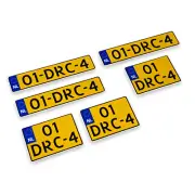 1:14 Scale Netherlands Nederland RC Car Truck Number License Plates Plate Pair