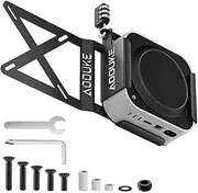 Under Desk Mount for 2024 Mini M4/m4 Pro, Wall Mount Metal Under Desk Stand with Screws Accessories, Wall Mounted VESA Compatible for Mac mini M4 Pro 2024, Economizing Space (Upgraded)