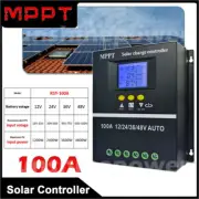 12V 24V 36V 48V Solar Charge Controller LCD 4000W 100A MPPT Solar PV Regulators