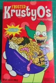 THE SIMPSONS Frosted Krusty O's rare Cereal Sealed Unopened Box 2007