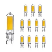 10pcs Super Bright G9 LED Light Bulb Dimmable 220V Glass Lamp Constant Power Light LED Lighting G4 COB Bulbs