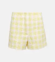 [Veronica Beard] Veronica Beard Jazmin gingham tweed shorts AU 16 yellow