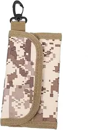 [Happyyami] Outdoor Wallet Key Cash Pouch Card Wallet for Men Key Storage Pouch Key Storage Bag Mens Key Pouch Travel Wallet Zip Wallet for Men Retro Purse Man Wallet Army Green Nylon