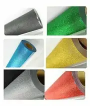 1yard Glitter Heat Transfer Vinyl Garment Print Industry DIY Press 7 Color
