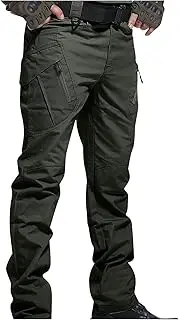 [Generic] Windproof Hiking Outdoor Pants Plush for Outdoor Trousers Ski Gear (Green, M)