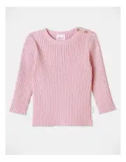 [Sprout] Essential Rib Jumper in Baby Pink