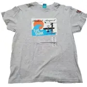 Vintage Paul Frank Tshirt, Unisex, Robert August, Grey, Small
