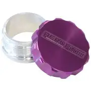 Aeroflow 2-1/2" Billet Aluminium Weld-On Filler with Purple Cap, AF460-40PUR