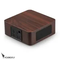 在飛比找PChome24h購物優惠-【Youngfly】YF-Q1A CUBE時尚木質藍牙音箱 