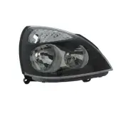 Renault Clio Mk2 2001-2005 Headlight Headlamp Black Surround Drivers Side Right