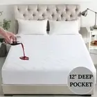 King Size Mattress Protector Cover Waterproof Mattress Protector Pad Deep Pocket